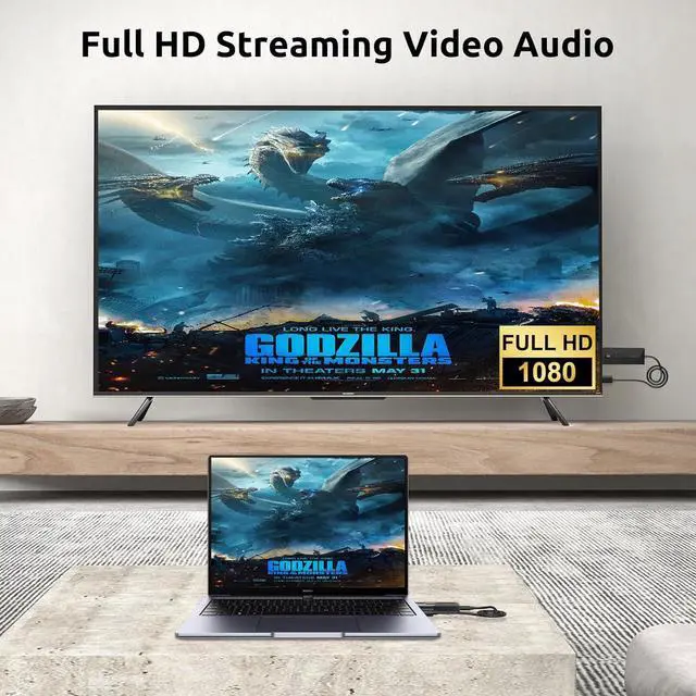 Alt view image 6 of 7 - Wireless HDMI Transmitter and Receiver, Plug & Play 4K Decording, Portable 2.4G/5G Wireless HDMI Extender Kit for Streaming Video and Audio to Monitor from Laptop/PC/TV Box/Projector (30m)