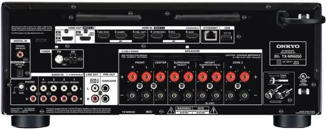 Alt view image 4 of 6 - TX-NR6050 7.2-Channel Network Home Theater Smart AV Receiver 8K/60, 4K/120Hz