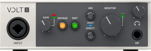 Alt view image 2 of 7 - Universal Audio Volt 1 USB Recording Studio Audio Interface