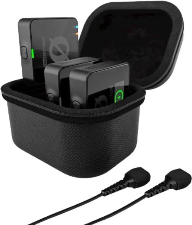 Main image of Wireless PRO Compact Wireless Microphone System with Timecode, 32-bit Float On-board Recording, 2 Lavalier Microphones and Smart Charge Case for Filmmaking and Content Creation