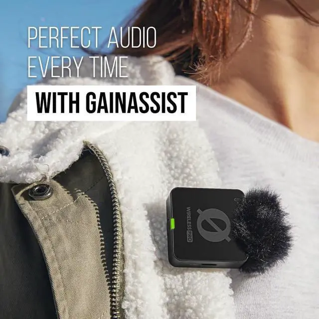 Alt view image 7 of 7 - Wireless PRO Compact Wireless Microphone System with Timecode, 32-bit Float On-board Recording, 2 Lavalier Microphones and Smart Charge Case for Filmmaking and Content Creation