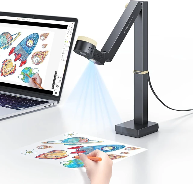 Main image of Fancy S Pro 12MP USB Document Camera for Teachers (Black)