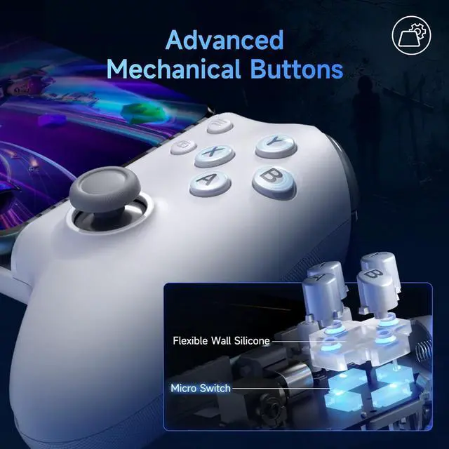 Alt view image 3 of 7 - M15 Mobile Gaming Controller for Android/iPhone 15 Series(USB-C),Android Controller with Hall Trigger/Joysticks,Phone Controller for Play Minecraft,COD