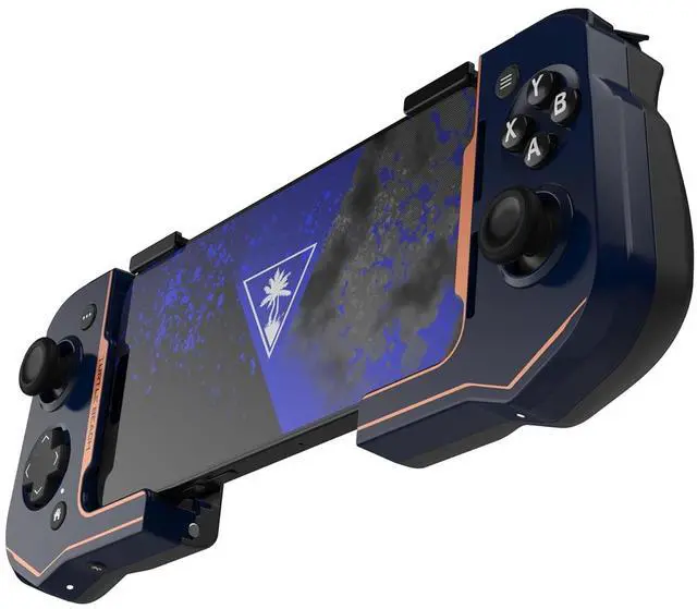 Alt view image 3 of 7 - Turtle Beach Atom Mobile Game Controller with Bluetooth for Cloud Gaming on iPhone with Compact Shape, Console Style Controls & Low Latency Bluetooth  Cobalt Blue