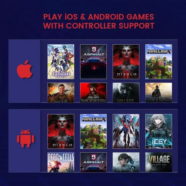 Alt view image 6 of 7 - X2s Type-C Mobile Gaming Controller for iPhone 15 Series (USB-C), Android & HarmonyOS Phones, Play Genshin Impact, Call of Duty, Diablo, Village & More