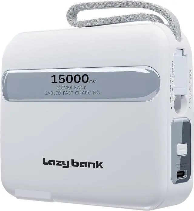 Main image of Fastest Rapid Mini Portable Charger 45 W with AC Plug-in Power Bank 15000mAh RedDot Design Award Smart Fast Charging (White)