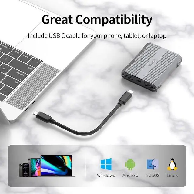 Alt view image 4 of 7 - Type B and SD4.0 UHS-II Dual-Slot Memory Card Reader, 10Gbps USB 3.2 Gen 2, CF Express Reader for CFexpress Type B/SD/SDHC/SDXC/SDUC, Plug and Play, Compatible with Windows/Mac/Linux/Android