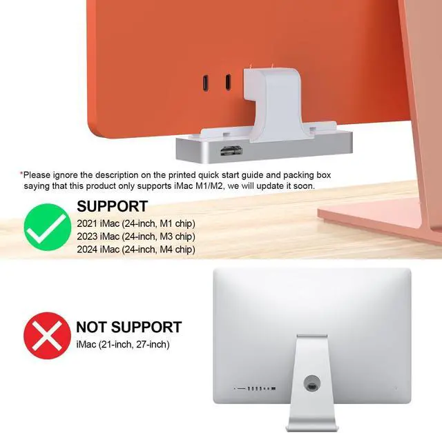 Alt view image 2 of 7 - USB C Hub, 7-in-1 Adapter, USB-C 10Gbps, USB-A 5Gbps, Card Readers 104MB/s, HDMI 4K@60Hz, Compatible with iMac 24-inch 2024/2023/2021 M4/M3/M1