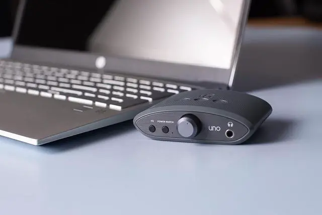 Alt view image 6 of 7 - DAC & Headphone AMP - USB-C Input - Improve Lacklustre Audio - Streaming/Gaming/Music Modes Adjust Sound to Suit You - 32-bit/384kHz/DSD256/MQA - Windows/MAC/Smart Device/Active Speakers
