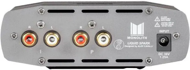 Alt view image 3 of 6 - Monolith 133304 Liquid Spark Headphone Amplifier - by Alex Cavalli with RCA Input, Single 1/4 Output 1.3Watt@50R, 108Db
