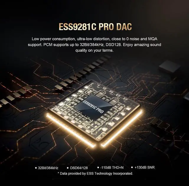 Alt view image 2 of 7 - S3 PRO Headphone Amplifier Portable Dac Dongle, USB-C Adapter, Single-Ended 3.5mm, 8X MQA, Type-C Plug, Support Windows/Mac/Lighting/Android/iOS System