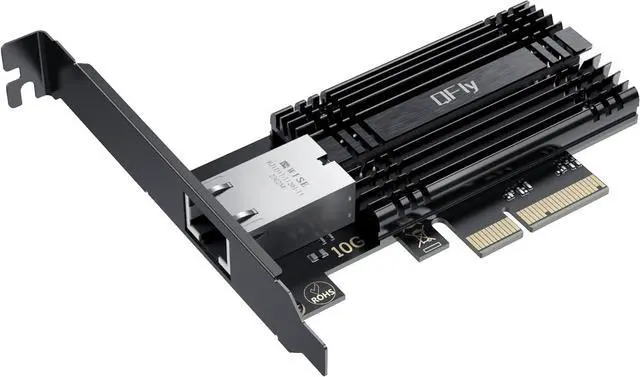 Main image of 10Gb PCI-e Network Card, PCIe to 10 Gigabit Ethernet Adapter,Marvell AQtion AQC113C Controller,10G Base-T RJ45 Port NIC Card,Support Windows10/11/Server