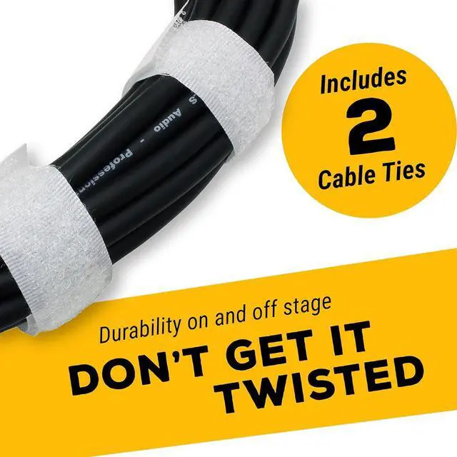 Alt view image 5 of 7 - 6ft Patch Cable Cords - XLR Male to XLR Female Black Cables - 6' Balanced Snake Cord - Pack of 6