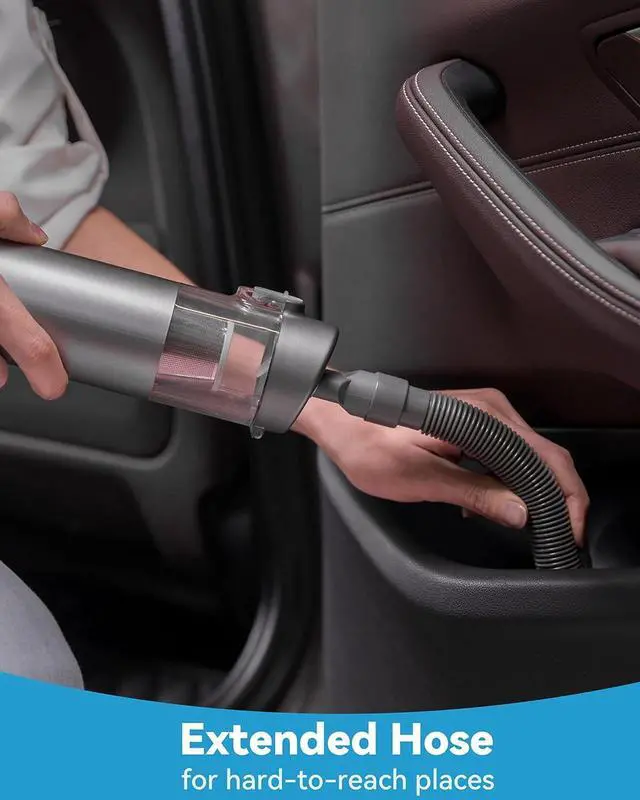 Alt view image 5 of 7 - Brigii Mini Handheld Vacuum Cordless, 3 in 1-Car Vacuum & Air Duster & Hand Pump, 3 Kinds of Crevice Nozzles for Small Spaces, Crevices, Portable Rechargeable Cleaner-M1