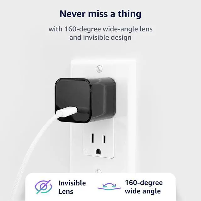 Alt view image 2 of 7 - ALPHA TECH WiFi Smart Camera Charger - Premium HD 1080P - Remote View - 2.4G/5G WiFi - Best Mini Camera for Home, Nanny - Real Time Monitoring - Wide-Angle 160° - iOS Android