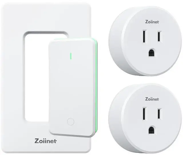 Main image of Remote Control Outlet Plug Switch, Buckle Design & Removable Wireless Light Switch, No Wiring Needed, 300 ft, 15A/1500W, Programmable, for Household Appliances(2 Pack)