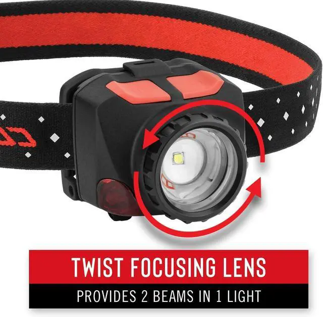 Alt view image 2 of 7 - Coast FL84 575 Lumen Dual Color Focusing LED Headlamp 2-Pack
