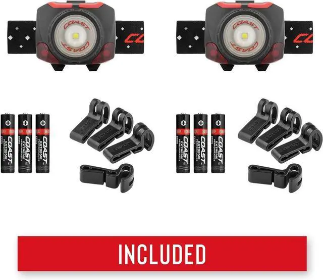 Alt view image 6 of 7 - Coast FL84 575 Lumen Dual Color Focusing LED Headlamp 2-Pack