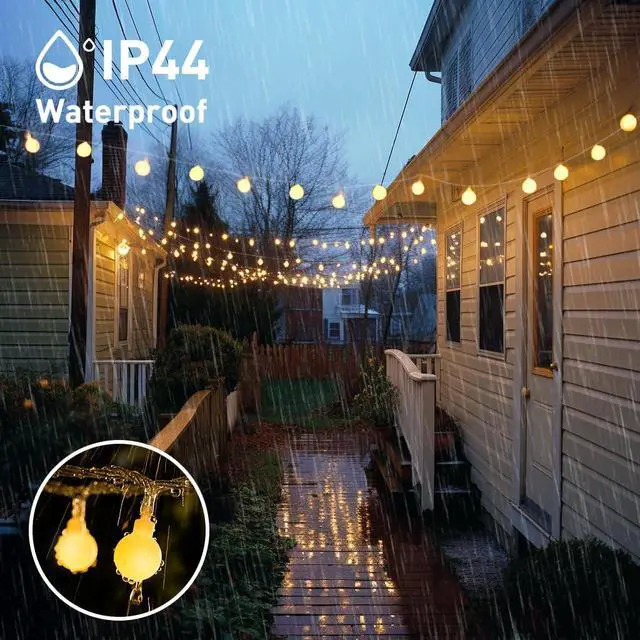 Alt view image 7 of 7 - 147ft Globe String Lights Indoor Outdoor Waterproof, 300 LED Chrias fairy Lights Plug in with Remote, Hanging Light for Classroom Bedroom Tent Caing Patio Wedding Party Garden Decor, Warm White