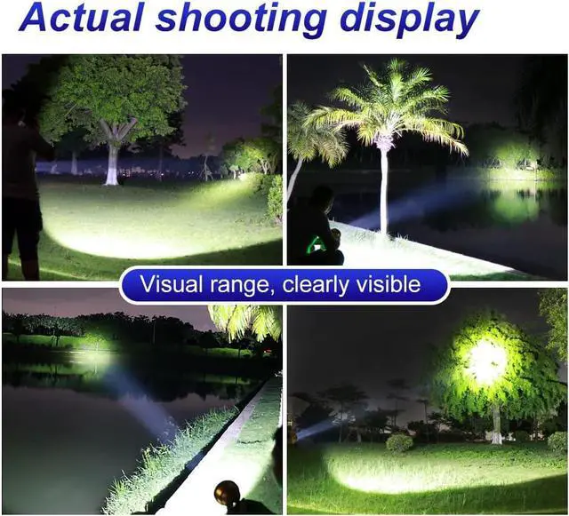 Alt view image 4 of 7 - Coon Hunting Lights High Power LED Headlamp Super Bright Rechargeable Headlight Waterproof Outdoor Spotlight Flashlight Portable Green red Head lamp for Fishing Camping
