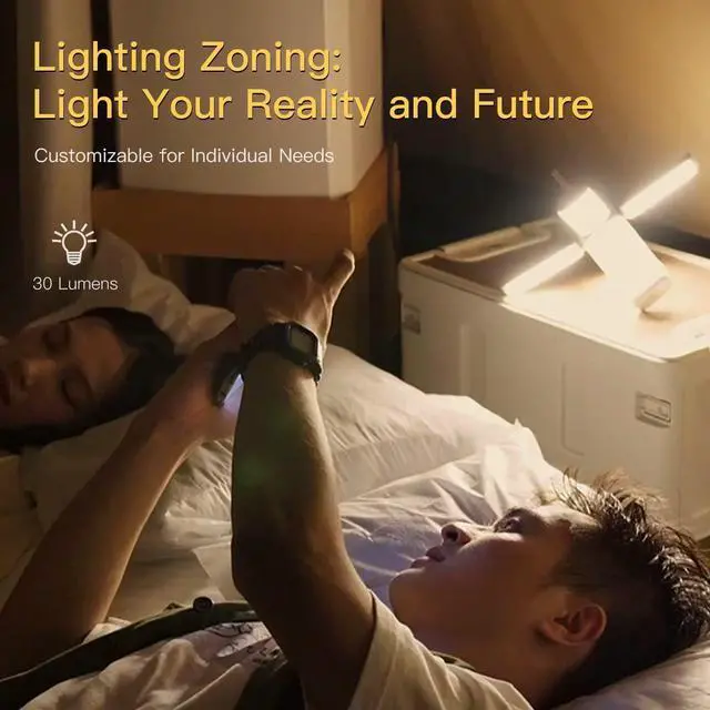 Alt view image 6 of 7 - CL2 Rechargeable Camping Lantern, 750LM 7 Light Modes Waterproof Foldable Tent with Power Supply for Emergency, Camping, Beach, Travel, Outages White 10000mAh  10,000mAh