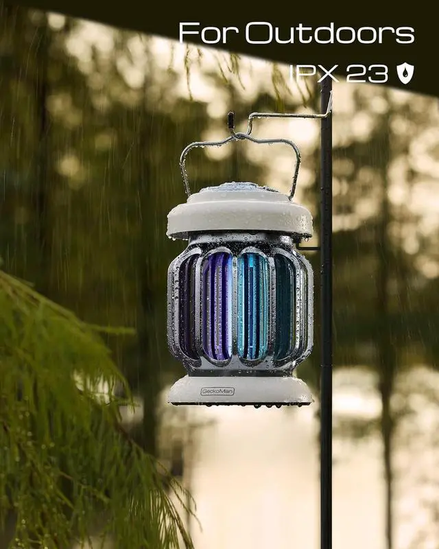 Alt view image 2 of 7 - GeckoMan Hybrid Spectrum, Waterproof Switch Bug Zapper Outdoor Bug Zapper Indoor Mosquito Repellent Outdoor Patio Mosquito Zapper Electric Fly Zapper Fruit Fly Trap for Indoors Killer