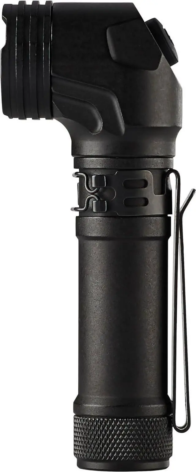 Alt view image 3 of 7 - Streamlight 88094 ProTac 90X 1000-Lumen Right Angle Compact Multi-Fuel Tactical EDC Flashlight Includes Non-Rechargeable Batteries and Holster, Black