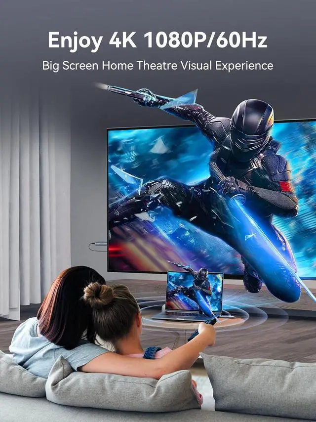 Alt view image 3 of 7 - Wireless HDMI Transmitter and Receiver 4K Larger LED Screen Display Wireless HDMI Extender Sender HD 5G 165FT Streaming Media Video/Audio/File for PC/Laptop/Projector/TV Box/Camera Gray