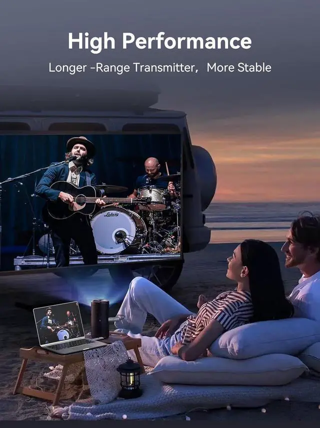 Alt view image 4 of 7 - Wireless HDMI Transmitter and Receiver 4K Larger LED Screen Display Wireless HDMI Extender Sender HD 5G 165FT Streaming Media Video/Audio/File for PC/Laptop/Projector/TV Box/Camera Gray