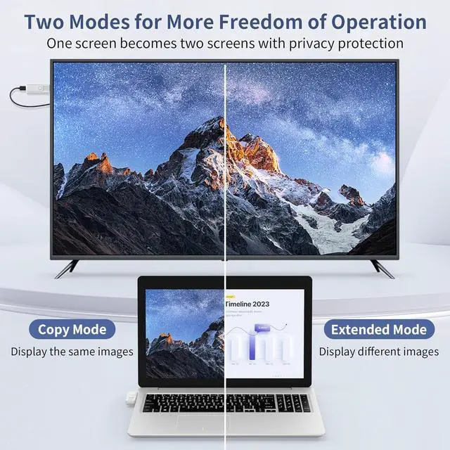 Alt view image 6 of 7 - Wireless HDMI Transmitter and Receiver Upgrade Type-C 3.1 Port Wireless Hdmi Plug & Play Portable 2.4G/5G for Streaming Video and Audio to HDTV/Projector/Monitor from Martphone/Tablet/Laptop