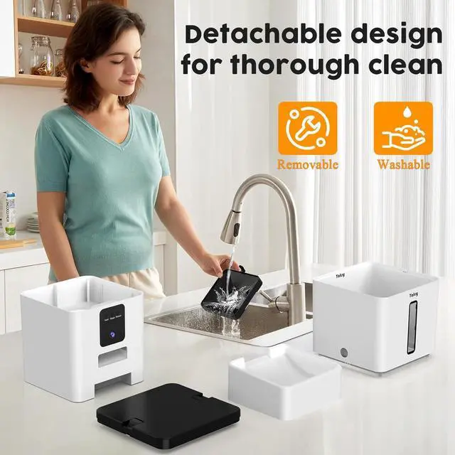 Alt view image 7 of 7 - Automatic Dog Feeder with Camera WiFi: 33 Cups 5G App Control Easy Setup Cat Food Dispenser - HD 1080P Video Recording Timed Pet for Small-Pet