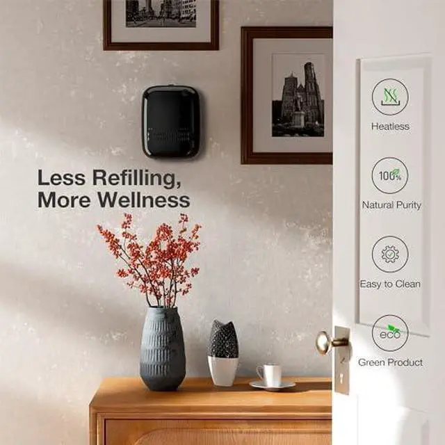 Alt view image 4 of 5 - Waterless Essential Oil Diffuser for Home and Commercial Use, Up to 2000 sq.ft. 400 mL Capacity, Aromatherapy Scent Diffuser for Large Rooms, Smart Scent Air Machine, ANW-White