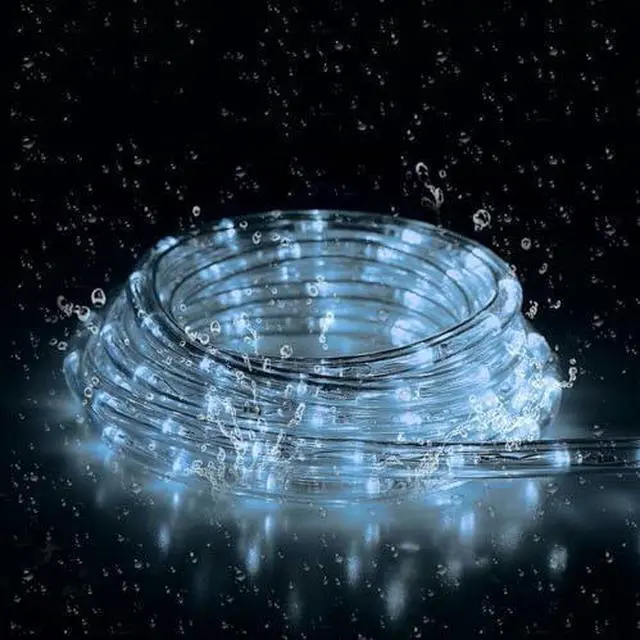 Alt view image 6 of 6 - 100Ft LED Rope Lights, 1080 LEDs Waterproof Rope Lights, 110V Cuttable Connectable Rope Lights Waterproof Decorative Lighting for Indoor/Outdoor, Deck, Patio, Christmas Decorations(Cold White)