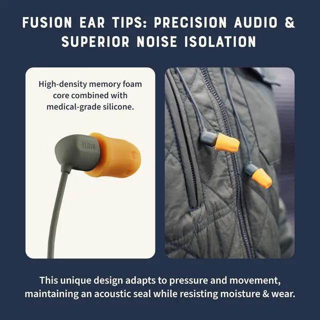 Alt view image 5 of 7 - Discord Gen 3 Bluetooth Earplug Earbuds, OSHA Compliant Noise-Isolating Safety Wireless Headphones, All-Weather Earphones for Industrial Work, and High-Noise Environments