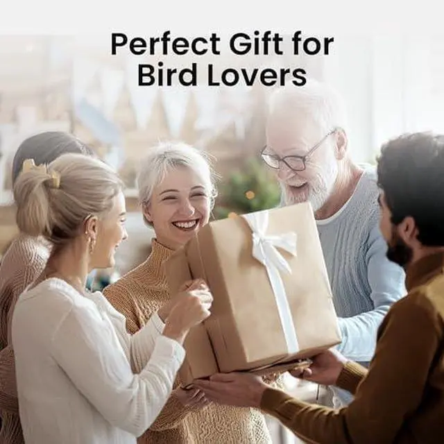 Alt view image 5 of 6 - Smart Bird Feeder with Camera Solar Powered 1080P HD Video, 10,000+ Species AI Recognition, Real-Time App Alerts, and Weatherproof Design for Effortless Birdwatching, Gift for Bird Lovers, Brown