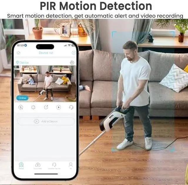 Alt view image 2 of 6 - 2K Cellular Security Camera, No WiFi Camera SIM Card Included, Not Support WiFi, Radar Motion Sensor, FHD 4G Car Security Camera, 15-Day Standby Battery Life, Portable Cellular Camera