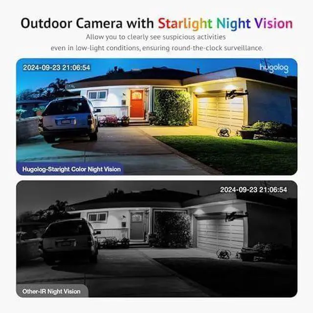 Alt view image 2 of 5 - 3K 5MP Outdoor Indoor Security Cameras for Home Security, Home Camera with Starlight Color Night Vision,Built-in Spotlight,Motion Detection,2-Way Talk,US Cloud & Local Storage,Works with Alexa
