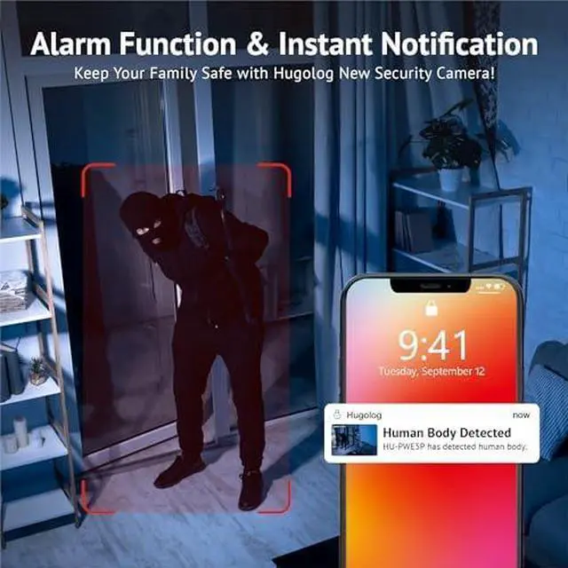 Alt view image 5 of 5 - 3K 5MP Outdoor Indoor Security Cameras for Home Security, Home Camera with Starlight Color Night Vision,Built-in Spotlight,Motion Detection,2-Way Talk,US Cloud & Local Storage,Works with Alexa