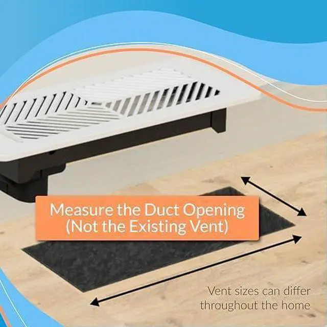 Alt view image 3 of 5 - Smart Vent 6x12 (White), AC Vent Cover for Floors, Walls and Ceilings.