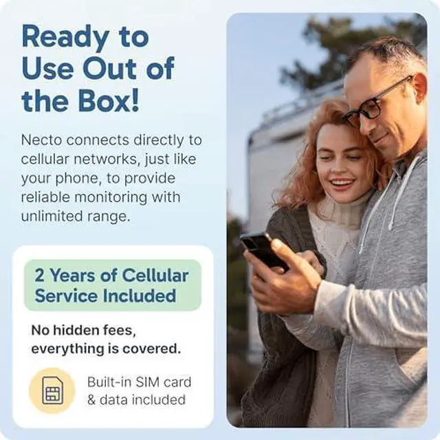 Main image of Cellular Temperature Monitor- RV Pet Safety Temp Monitoring System. Remote Power Outage & Humidity Sensor with App Alerts for Car, Camper, Home & Server Room. (2 Year Subscription Included)