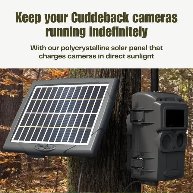 Alt view image 4 of 7 - Cuddeback Solar Power Bank #PW-3600  Battery Charger for CuddeLink & Tracks Cameras - Portable Outdoor Charger with Built-in NiMH Battery & Genius Mount Kit