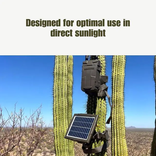 Alt view image 7 of 7 - Cuddeback Solar Power Bank #PW-3600  Battery Charger for CuddeLink & Tracks Cameras - Portable Outdoor Charger with Built-in NiMH Battery & Genius Mount Kit