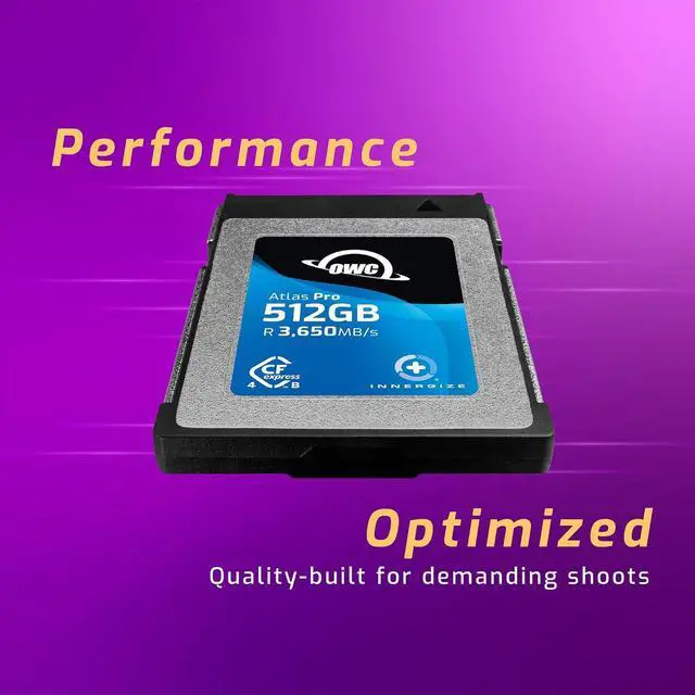 Alt view image 2 of 7 - 512GB Atlas Pro High-Performance CFexpress 4.0 Type B Memory Card, Professional Grade, up to 3000MB/s Write,3650MB/s Read, Capture up to 6K high bitrate Video