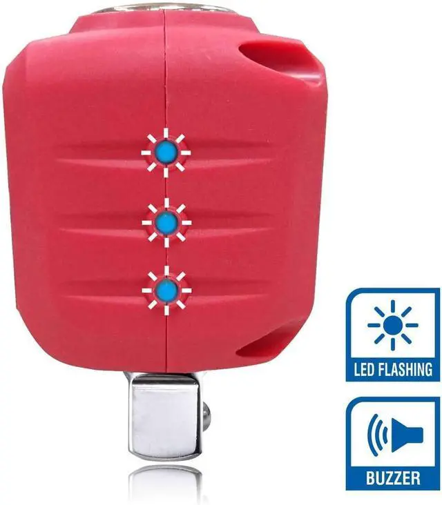 Alt view image 7 of 7 - 1/2 Digital Torque Adapter (25 to 250 ft-lbs) with Audible, LED Alert ARM602-4A