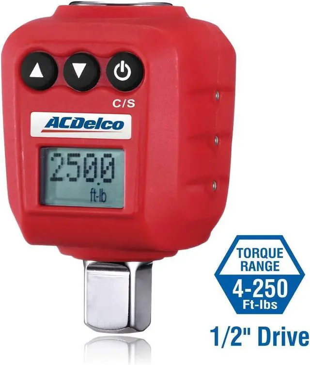Alt view image 6 of 7 - 1/2 Digital Torque Adapter (25 to 250 ft-lbs) with Audible, LED Alert ARM602-4A