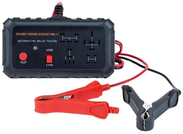Main image of Automotive Relay Tester - 4 & 5 Pin 12V Auto Diagnostic Tool, Small Handheld DIY Car Tester with Battery Clips, Relay Testing Kit, Electrical Systems Tool | Patented