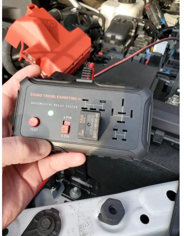Alt view image 6 of 6 - Automotive Relay Tester - 4 & 5 Pin 12V Auto Diagnostic Tool, Small Handheld DIY Car Tester with Battery Clips, Relay Testing Kit, Electrical Systems Tool | Patented