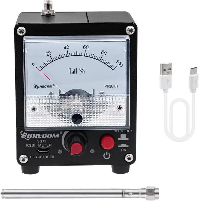 Main image of Surecom SS11 Portable Field Strength Power Test Meter RF Signal Strength Test Meter with Antenna