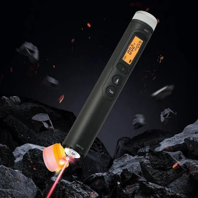 Alt view image 2 of 7 - 3-in-1 Fiber Optic Tester, 30KM Visual Fault Locator, Optical Power Meter with LCD Display and LED Light, Includes FC Male to LC Female Adapter for LC/FC/SC/ST
