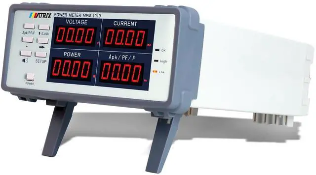 Main image of MPM-1010 High Precision Bench Digital AC Power Meter - Voltage Current Power Factor and Frequency Meter with Upper and Lower Limit Set and Sound Light Alarm
